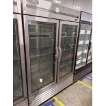 True "T-49G-HC-FGD01" 2 Door Glass Front Refrigerator S/N 10225422