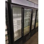 Habco "ESM42HC" 2 Door Glass Front Refrigerator S/N 420662180