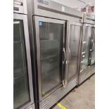 True "T-49G-HC-FGD01" 2 Door Glass Front Refrigerator S/N 10122350