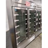 True "T-49G-HC-FGD01" 2 Door Glass Front Refrigerator S/N 10225361