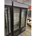 Habco "ESM42HC" 2 Door Glass Front Refrigerator S/N 42066179