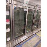 True "T-49G-HC-FGD01" 2 Door Glass Front Refrigerator S/N 10230629