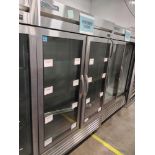 True "T-49G-HC-FGD01" 2 Door Glass Front Refrigerator S/N 10225353