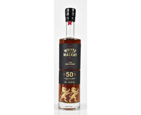 WHISKY; a single bottle of WHYTE &amp; MACKAY 175th anniversary, blended Scotch whisky aged 50 years, 44.6%, 50cl, boxed.