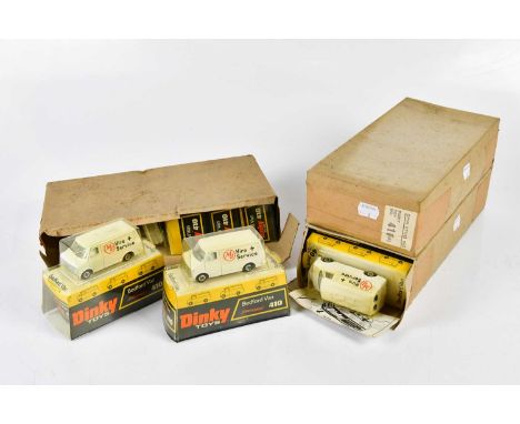 DINKY; a collection of model 410 Bedford vans contained in original packaging and outer cardboard boxes (17)