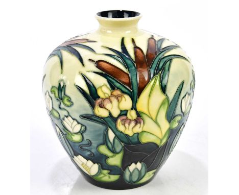 RACHEL BISHOP FOR MOORCROFT; a bulbous vase decorated in the 'Lamia' pattern, printed marks and signed, height 18cm.Condition