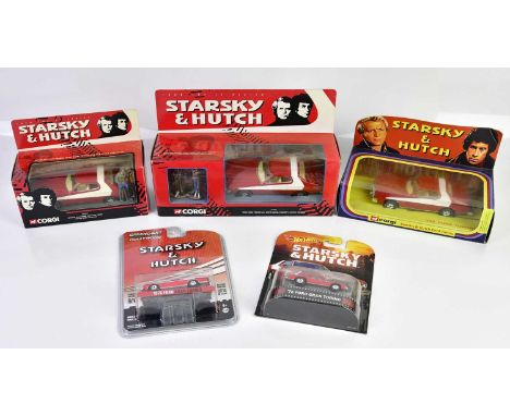 STARSKY &amp; HUTCH; a group of model cars, including Corgi, Hot Wheels, and Green Light Hollywood examples.