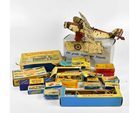 MATCHBOX; a large collection of boxed vehicles, including K-11, Turbo Fury, a service station, Dinky Dublo/OO Bedford flat tr