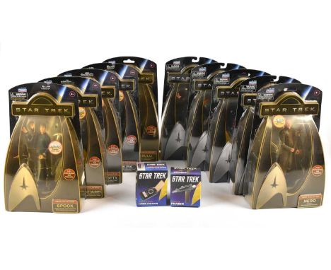 STAR TREK; a group of eight Playmates figures comprising 'Cadet Uhura', 'Cadet Chekov', 'Cadet McCoy', 'Scotty', 'Kirk', 'Sul