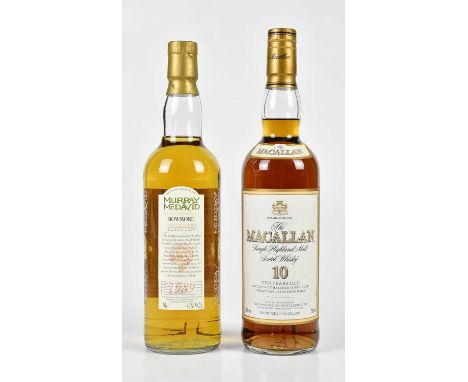 WHISKY; single bottle The Macallan Single Highland Malt Scotch Whisky, 10 Years Old, 40%, 700ml, in cardboard carton, and sin