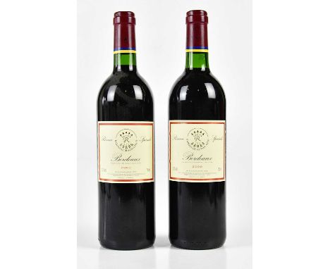 RED WINE; two bottles Barons de Rothschild Reserve Bordeaux 2000, 12%, 750ml.