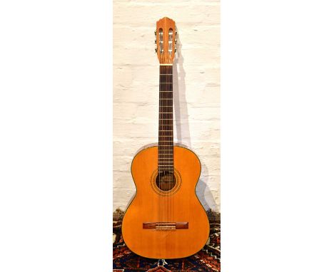 TERADA GUITARS; a model G705 classical guitar, in hard case.