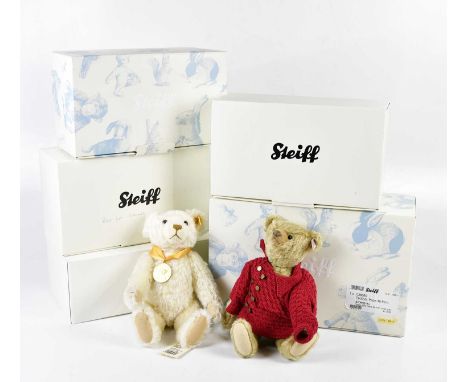 STEIFF; a group of six bears to include the Millenium Bear, 'Made exclusively for Dansbury Mint by Steiff, 'Stafford Blonde',