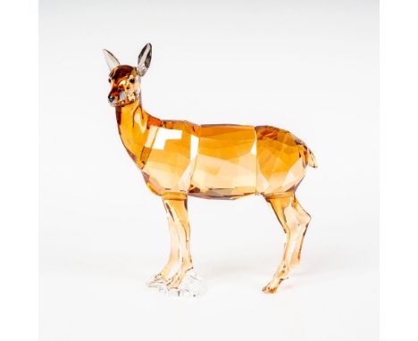 Lead crystal annual edition made to be displayed with Stag Alexander and Fawn. Swarovski etched backstamp. This item has its 