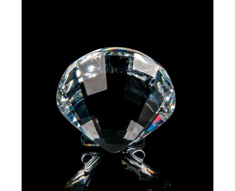 Lead crystal faceted piece, given to SCS renewing members. Swarovski etched backstamp. This item has its original box. Box me