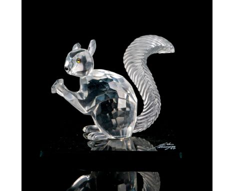 Lead crystal commemorating SCS 10th anniversary, made with frosted crystal tail and sits on a special glass mirror base signe