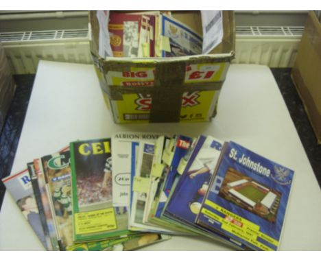 Scottish League &amp; Cup 125 Football Programmes  From 1987/88 To 1997/98, Airdrieonians (4) 91/2 Celtic Lge &amp; Lc, Range