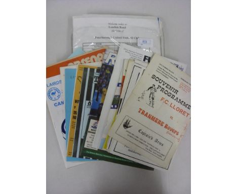 Tranmere Rovers, a collection of over 50 football programmes, booklets etc., from the 1970's onwards to include, 15/06/71 FC 