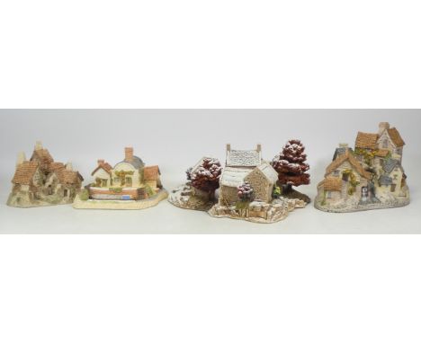 Lilliput First Snow At Bluebell, Limited Edition of 3500 also Boxed David Winter To Include Brook Hamlet, Green Dragon Pub an