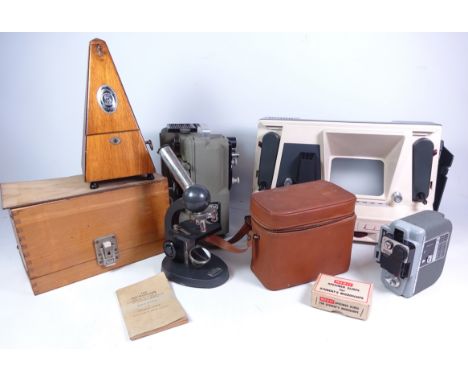 Muray 'Kinay 816' cinefilm viewer, eumig servomatic cine camera  in case, Eumig p8 Imperial cine projector in case, Metronome