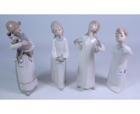 Four Lladro figurines of children (4)   Condition Report   Click here for further images, condition, auction times & delivery