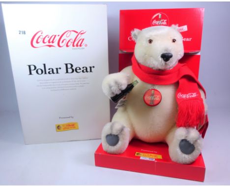 Steiff Limited Edition Coca-Cola Polar Bear, no. 04831 in original box, H35cm    Condition Report  As new.  Click here for fu