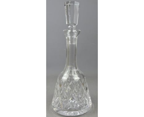 Waterford crystal mallet shaped decanter, H33cm  Condition Report Very small nibble to the faceted stem. Otherwise very good 