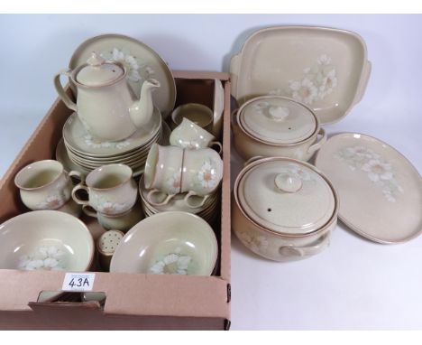 Denby 'Daybreak' dinner and tea service for six persons, plus extras in one box   Condition Report   Click here for further i