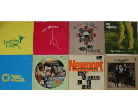 FOLK/CHRISTIAN LPs - Unusual collection of 17 x LPs. Artists/titles include The Fisherfolk (x6) - Sing The Word, Cry Hosanna 