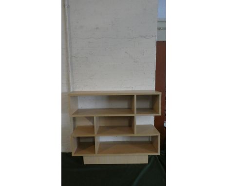 A Modern Five Section Display Shelf Unit, 80cm wide 