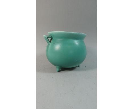 A Wardle Three Footed Ceramic Cauldron, 13cm high 