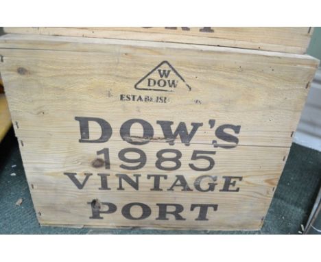 Dow's Vintage Port 1985, 12 bottles in original wooden case