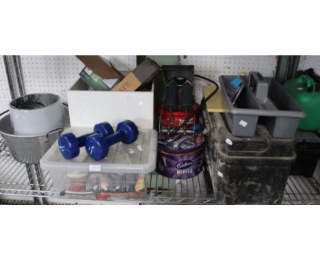 A selection of tools, domestic items, etc