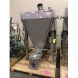 Anderson & Dahlen Stainless Feed Bins with Auger Discharge 4 Foot wide at top, LOADING FEE $200