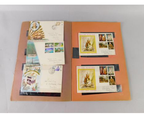 First Day Covers.- A scrapbook with a small number of 1970's FDC's.