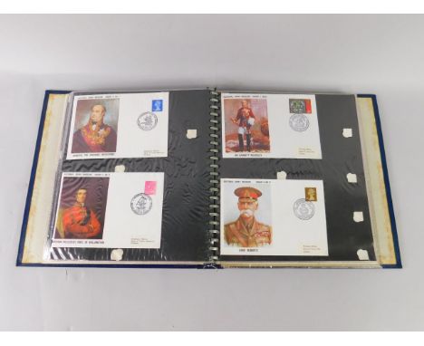 Army.- A National Army Museum Album, in slip case, containing c200 First Day Covers commemorating Battles.