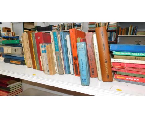 Motoring and Classic Cars, including Workshop Manuals for Morris Hunter, Ford, and Audi, and various books on Formula 1, (1 s