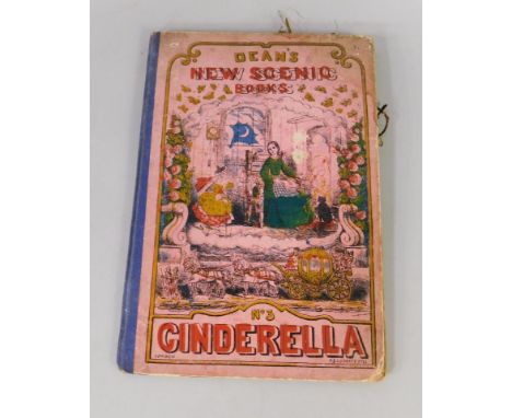 Deans New Scenic Books No 3 Cinderella. first edition with blue end papers, 8 pop up scenes, each comprised 3 parts, original
