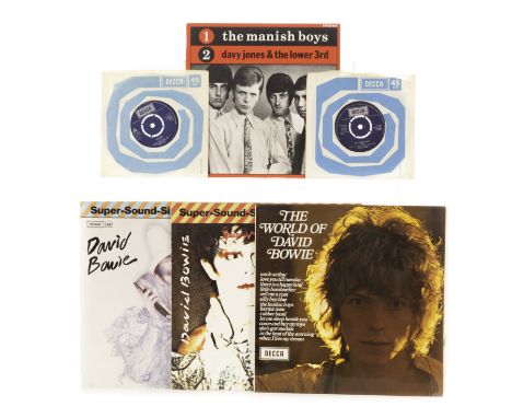 David Bowie: various releases of Early recordings -The World Of David Bowie - Decca SPA58 album (curly hair sleeve), two sing