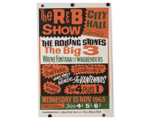 The R&B Show: Sheffield City Hall Wednesday 13th November 1963 featuring The Rolling Stones, The Big £, Wayne Fontana And The