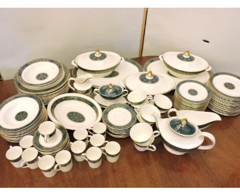 An extensive Royal Doulton dinner, tea and coffee service, in the Carlyle pattern