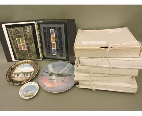Twenty-four modern limited edition plates, boxed, Royal Doulton, Royal Worcester, Coalport, all aviation, D-Day, etc