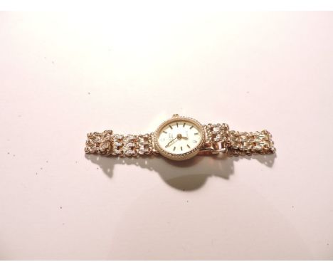 A ladies 9ct gold Rotary bracelet watch, with extra link sections, original box and guarantee