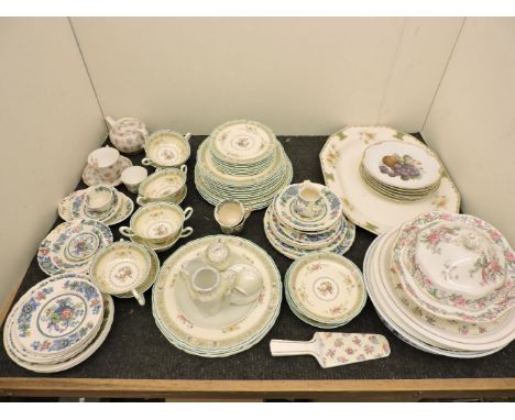 A Royal Doulton part dessert service, pattern  V 1022, Masons part dinner and tea ware, a Continental solitaire coffee set, a