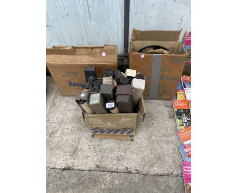 AN ASSORTMENT OF PIANOLA ROLLS, RECORDS AND A PROJECTOR ETC