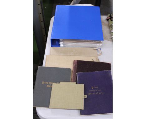A LARGE COLLECTION OF PENCIL SKETCHES BY E C WADLOW  'VIEWS OF SCOTLAND' PLUS THREE SKETCH BOOKS