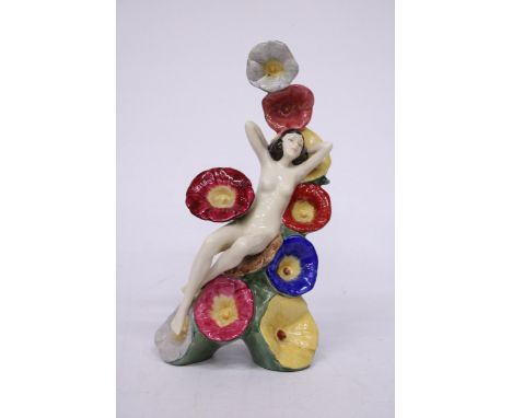 A LIMITED EDITION 306/1,250 THE CARLTON GIRL "HOLLYHOCKS" FIGURINE