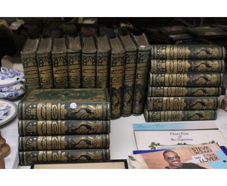 NINETEEN VINTAGE VOLUMES OF 'THE UNIVERSAL GEOGRAPHY' WITH ILLUSTRATIONS AND MAPS