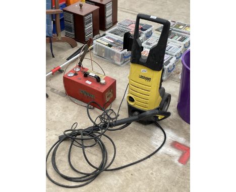 A KARCHER K5.70 ELECTRIC PRESSURE WASHER WITH PIPE AND LANCE
