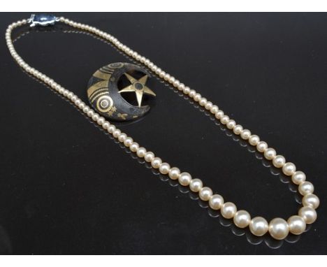 Silver hinged bangle, Victorian Pinchbeck brooches, micro mosaic brooch, dress rings and other costume jewellery.